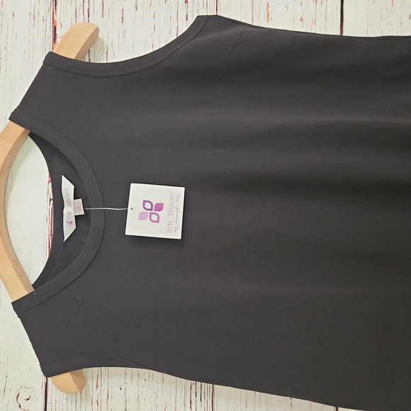 NWT lilac Bloom Black Dress - Picture 3 of 12